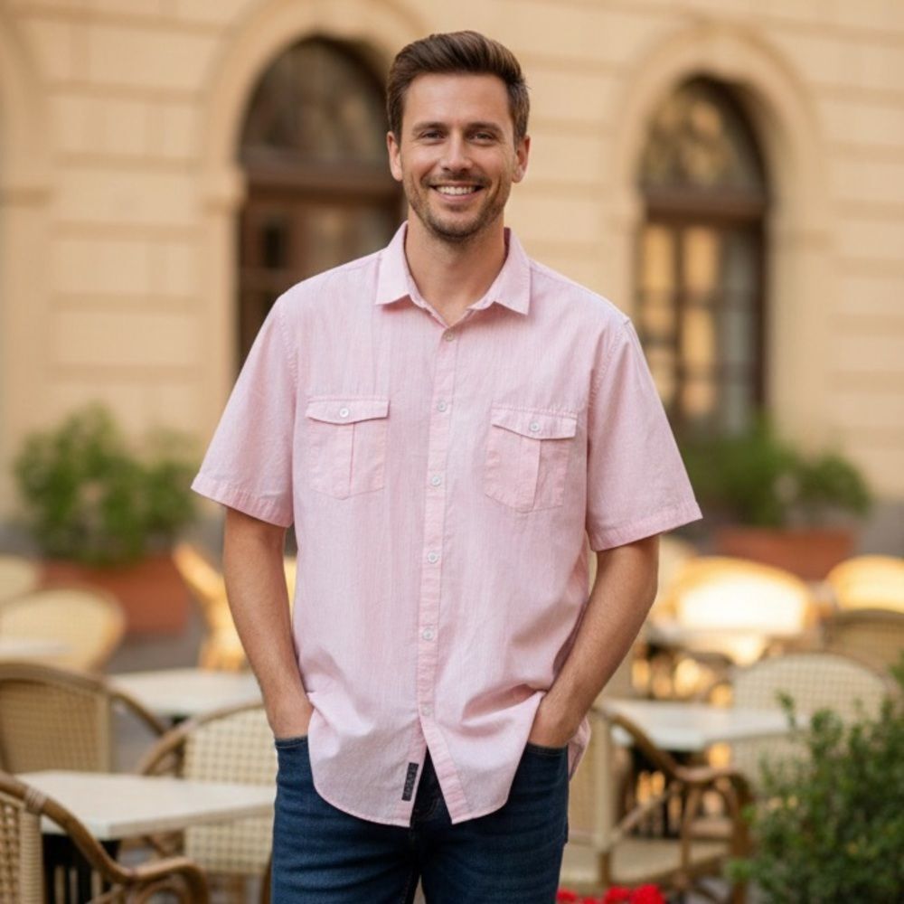 Take 50% OFF- Alfani Men’s Short Sleeve Button Down Shirt, Size-XXL